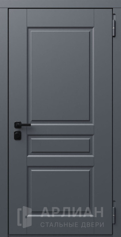 Фото «Дверь входная снаружи отделка цвет серый  №656»